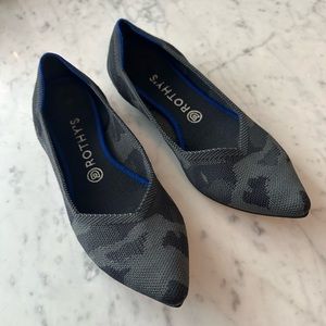 Rothy’s Grey & Black Camo “The Point”